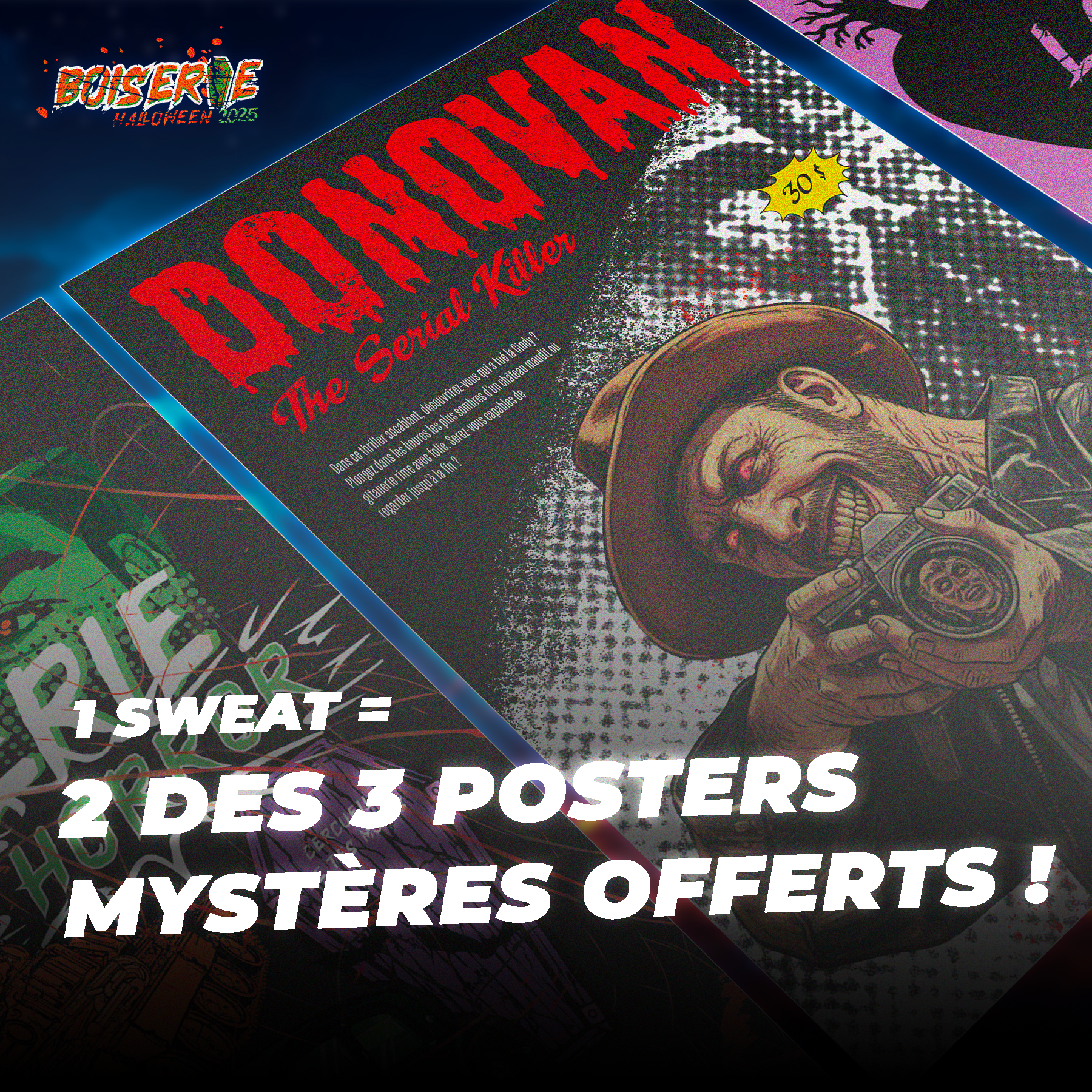 Sweat Spécial Halloween 2025 + 2 posters offerts