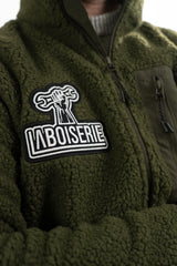 LA VESTE SHERPA BOISERIE KAKI