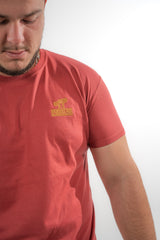 LE T-SHIRT TERRACOTTA BRODÉ MECANIC OR