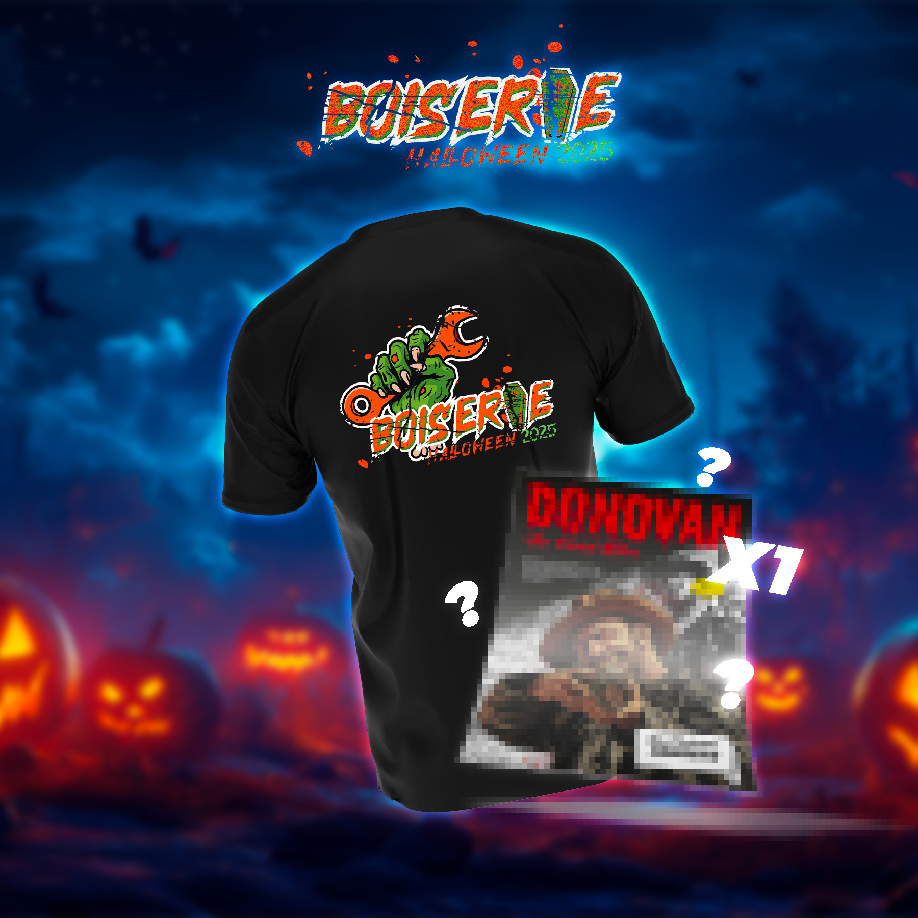 T-shirt Spécial Halloween 2025 + 1 poster offert