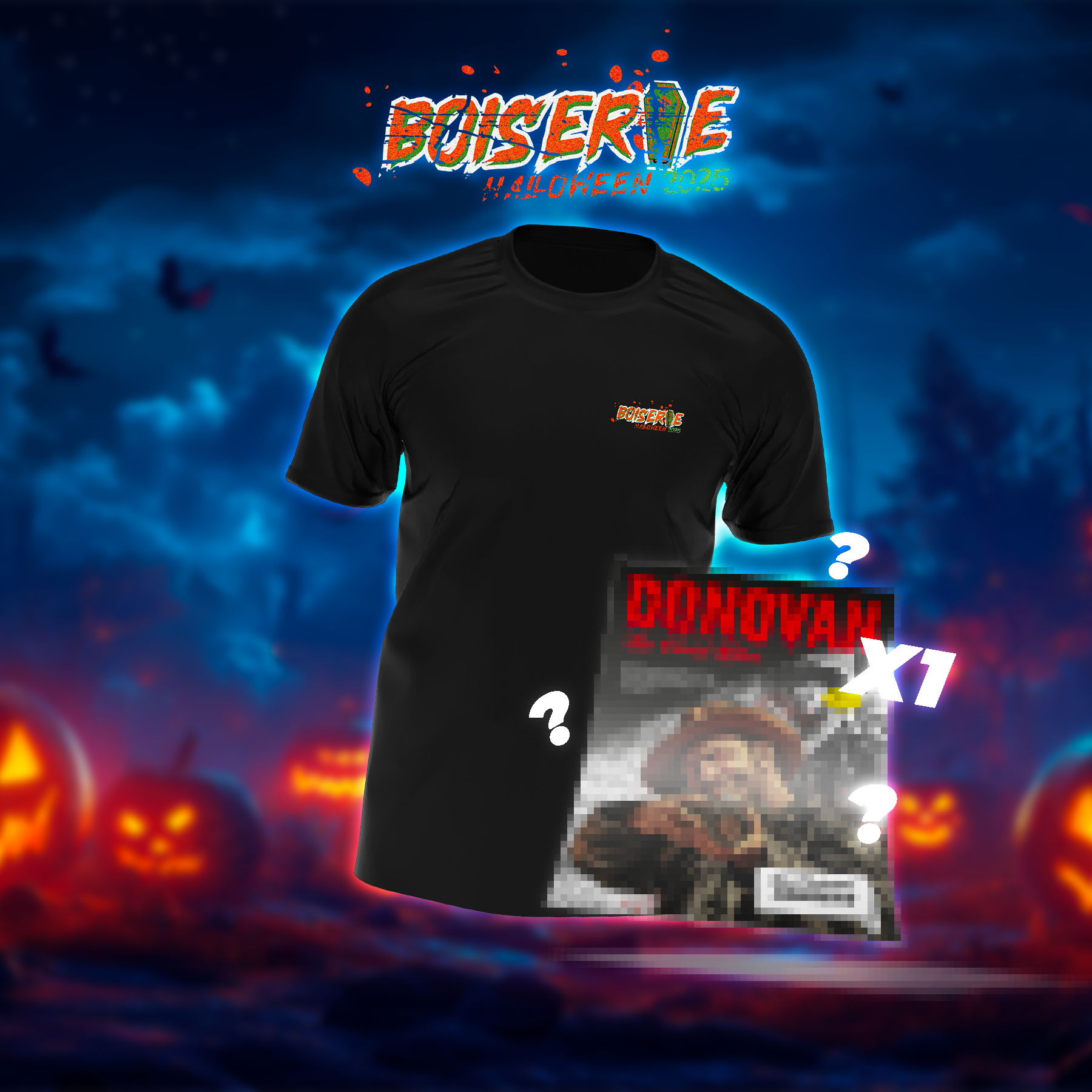 T-shirt Spécial Halloween 2025 + 1 poster offert