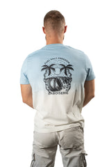 LE T-SHIRT BOISERIE DÉGRADÉ BLEU