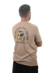 LE T-SHIRT BEIGE FONCÉ LABOISERIE MECANIC