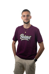 LE T-SHIRT VIOLET BOISERIE BLANC