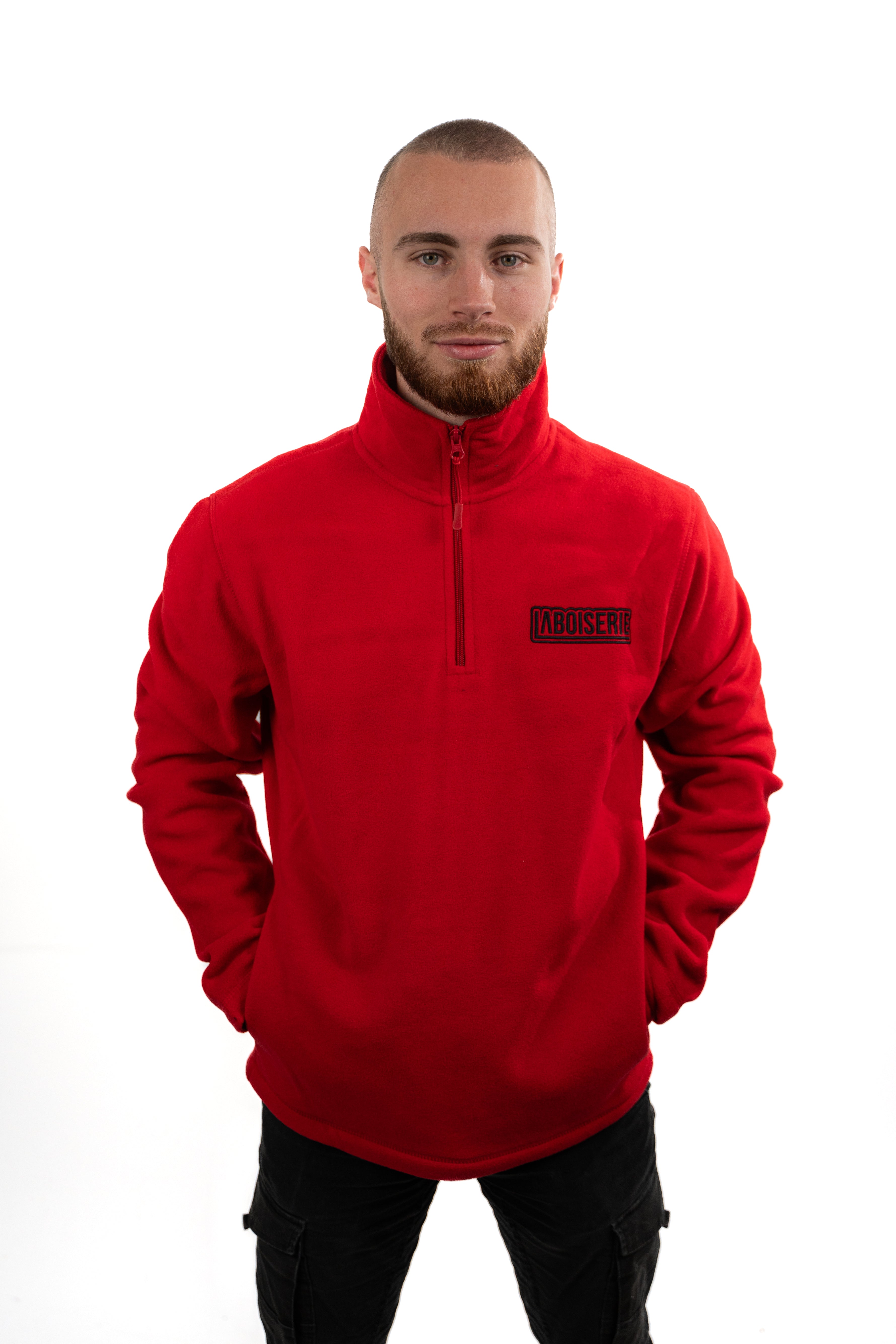 LA POLAIRE ROUGE ZIP COL