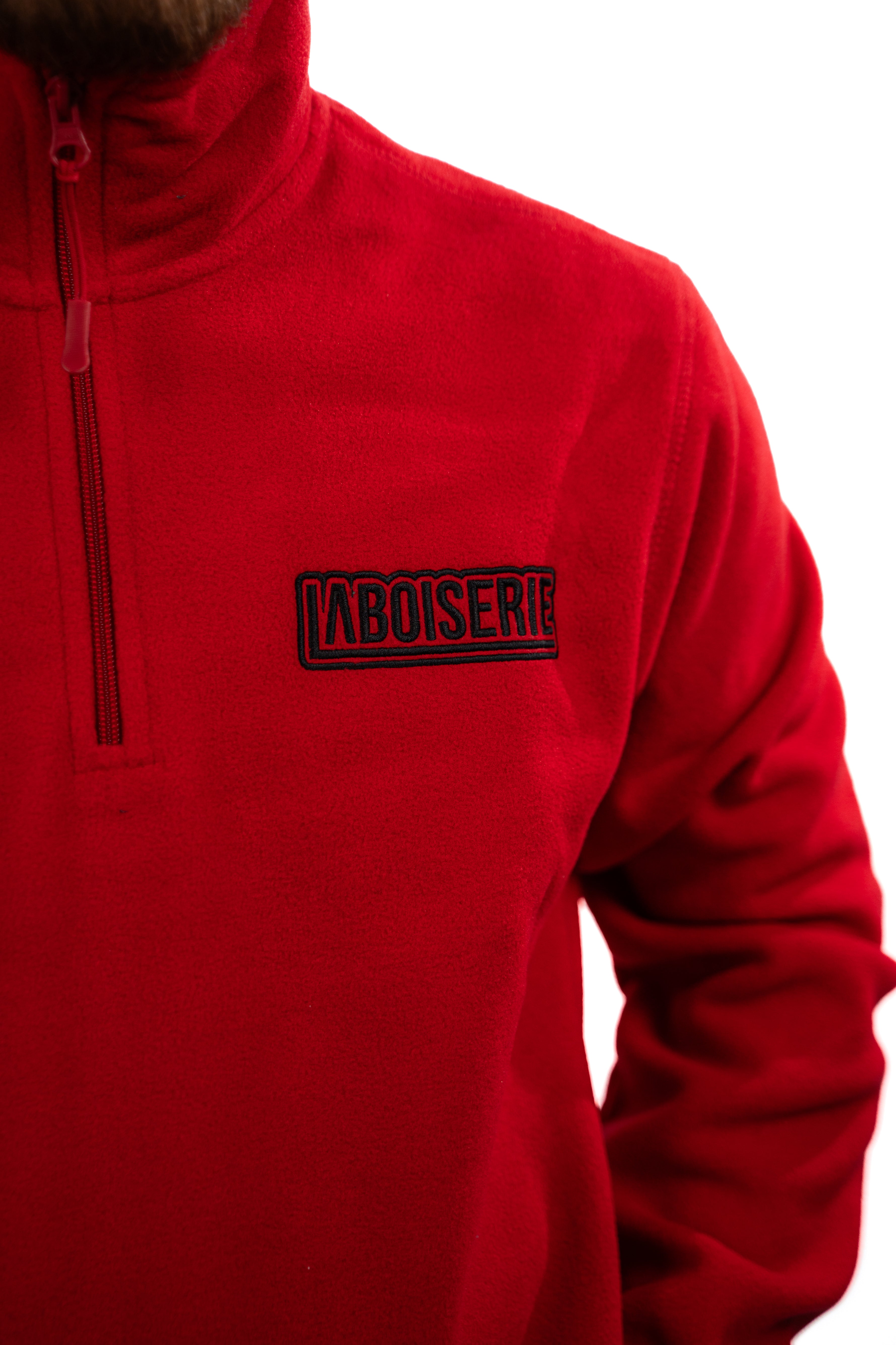 LA POLAIRE ROUGE ZIP COL