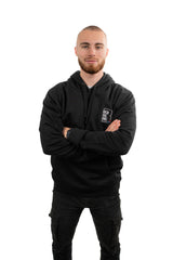 SWEAT NOIR BRODÉ BOI SE RIE