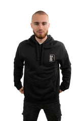 SWEAT NOIR BRODÉ BOI SE RIE