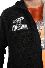 LA VESTE SHERPA BOISERIE NOIRE