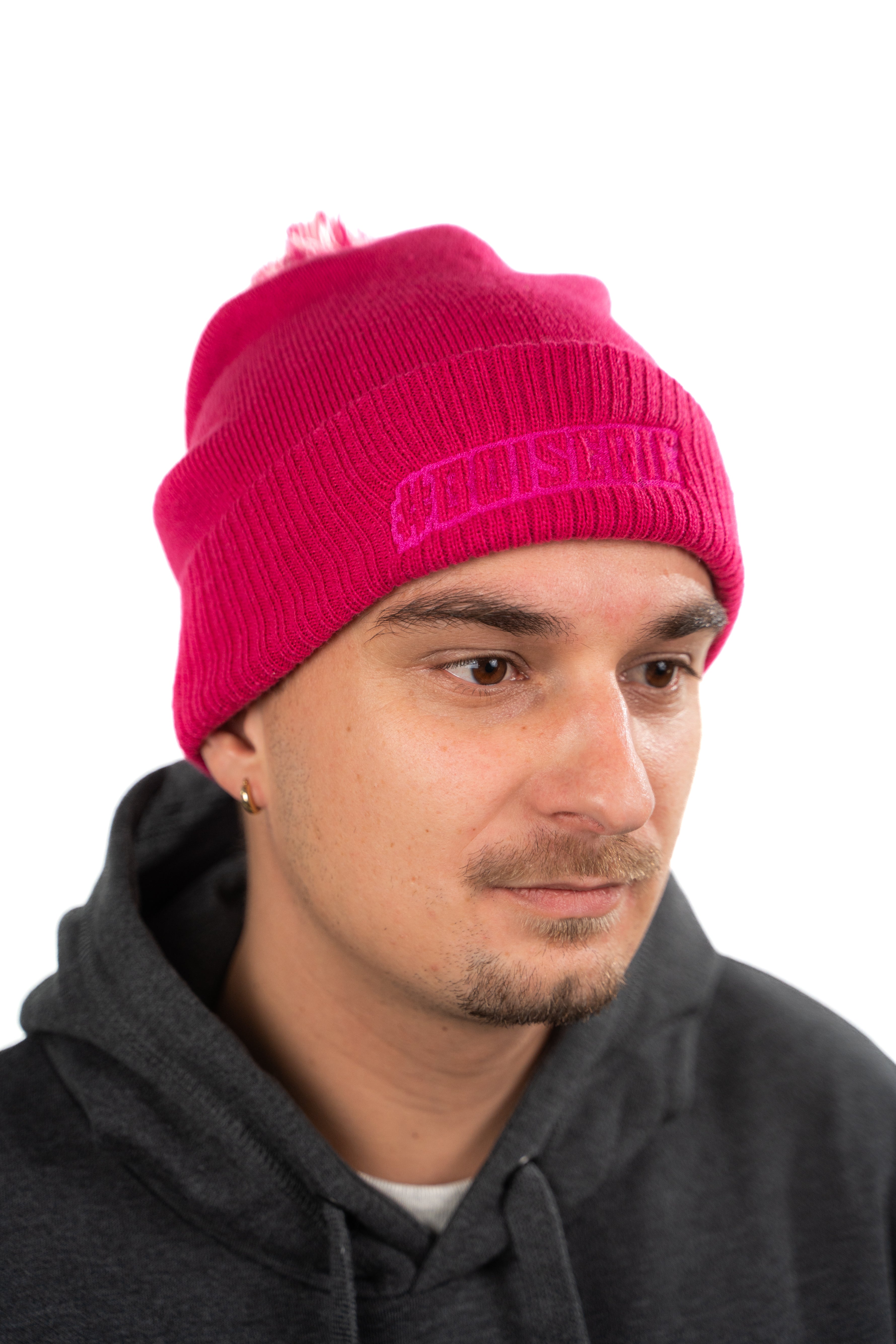 LE BONNET ROSE POMPON ROSE