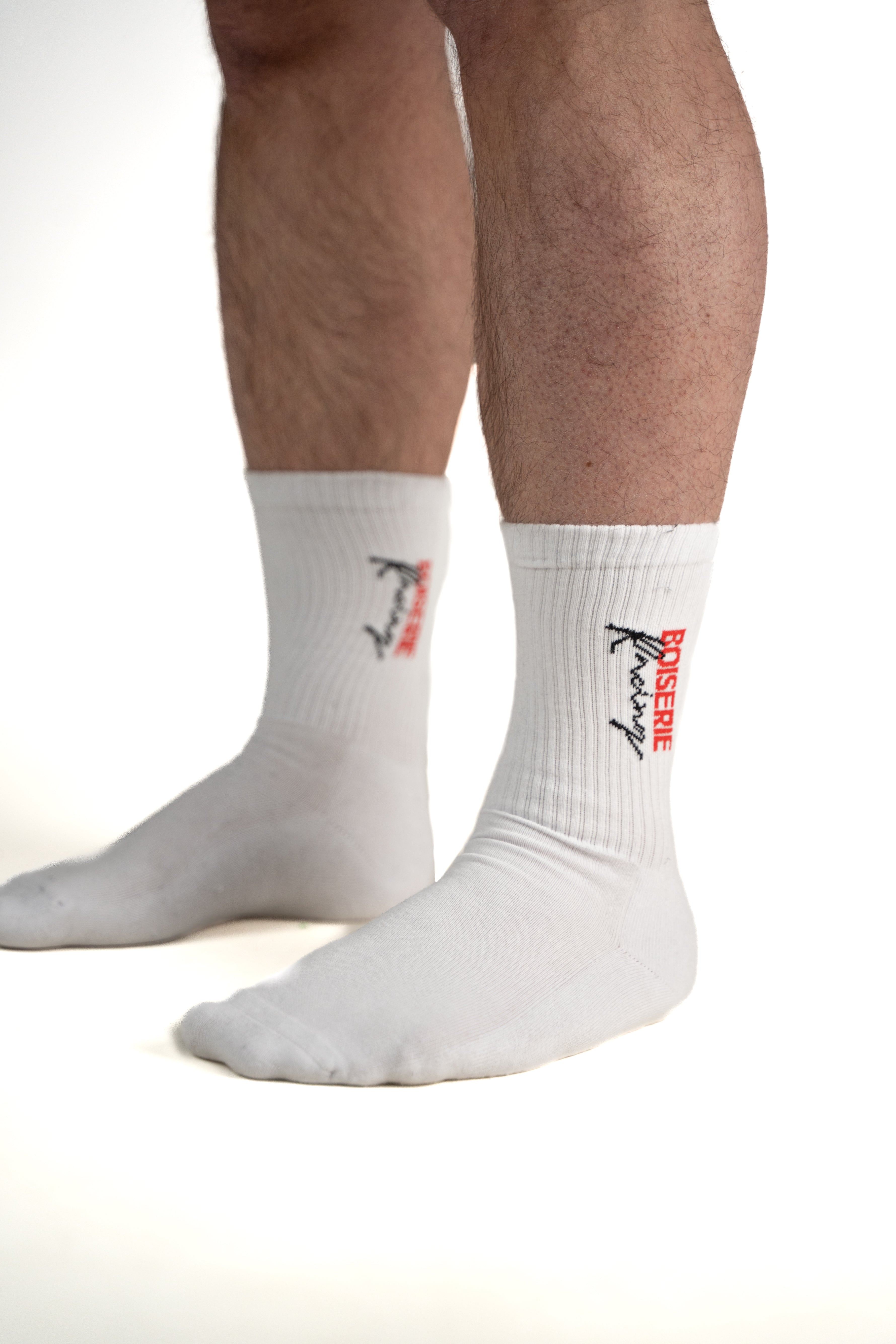 LE LOT DE 2 PAIRES DE CHAUSSETTES RACING TEAM BLANCHES