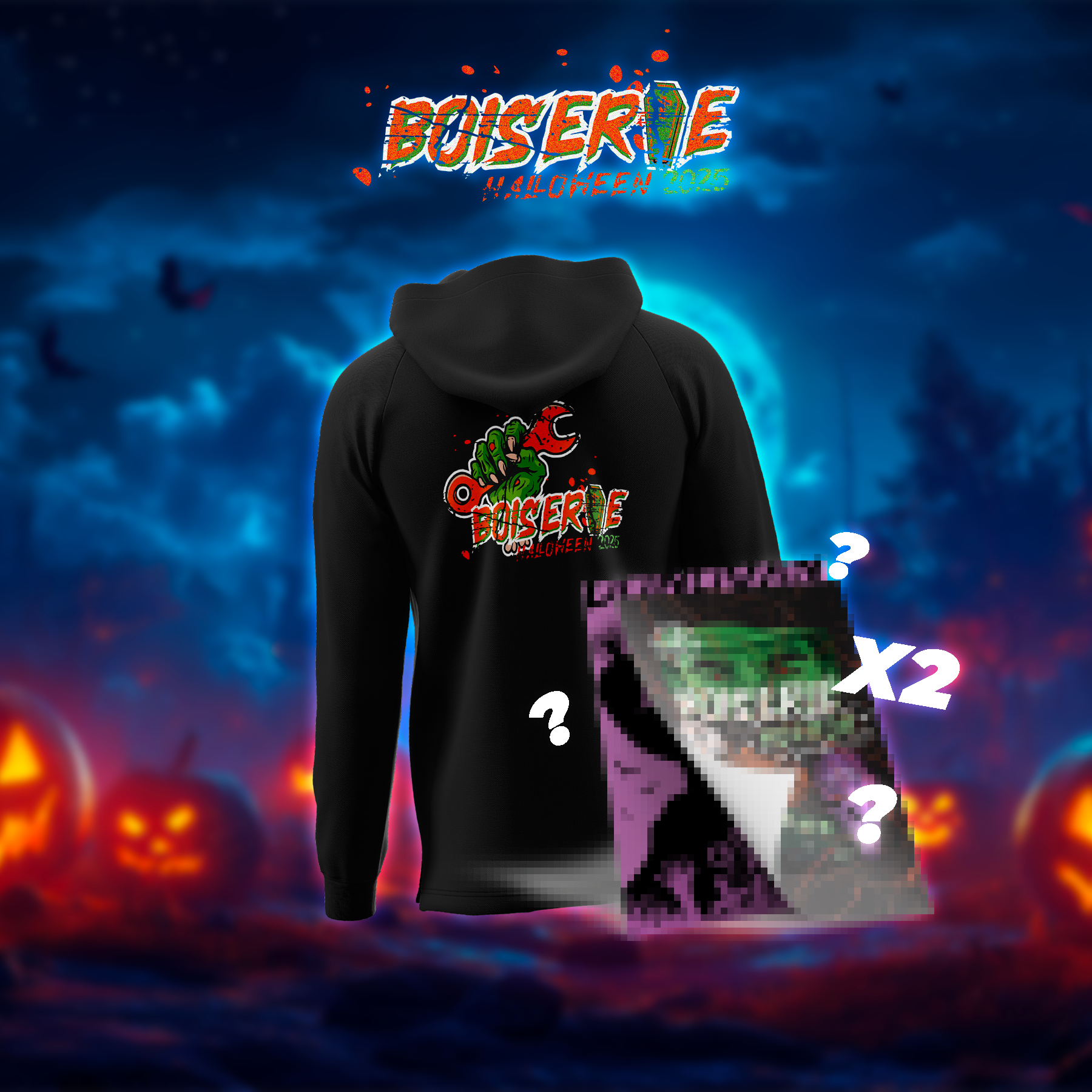Sweat Spécial Halloween 2025 + 2 posters offerts
