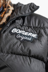 DOUDOUNE NOIR BOISERIE PATCH