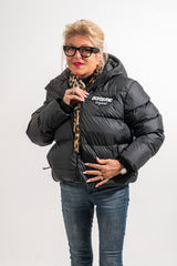 DOUDOUNE NOIR BOISERIE PATCH