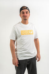 T-SHIRT FLUO BOISERIE BLANC