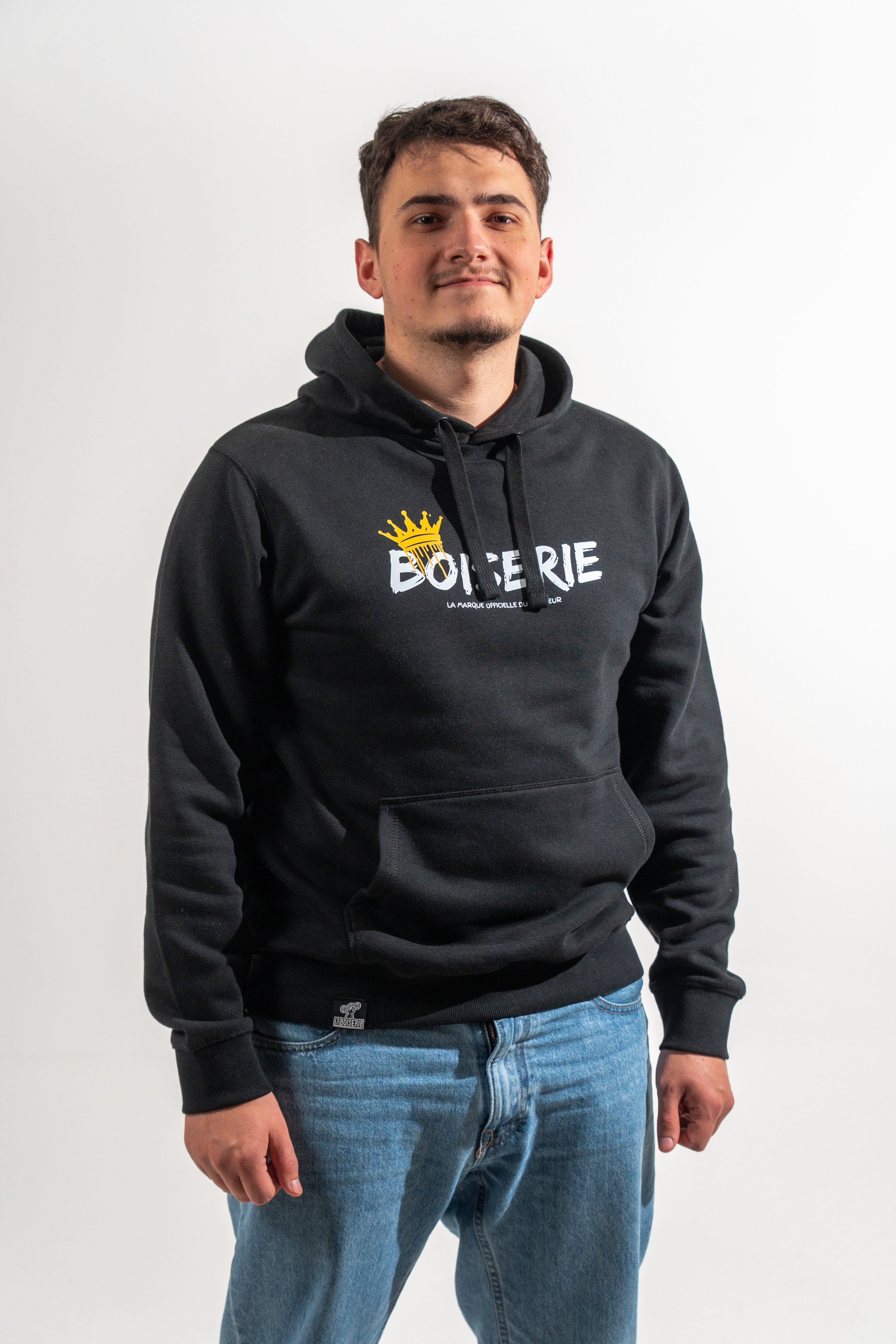 SWEAT BOISERIE COURONNE NOIR
