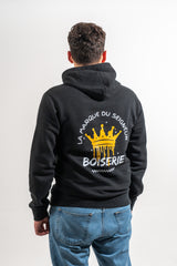SWEAT BOISERIE COURONNE NOIR