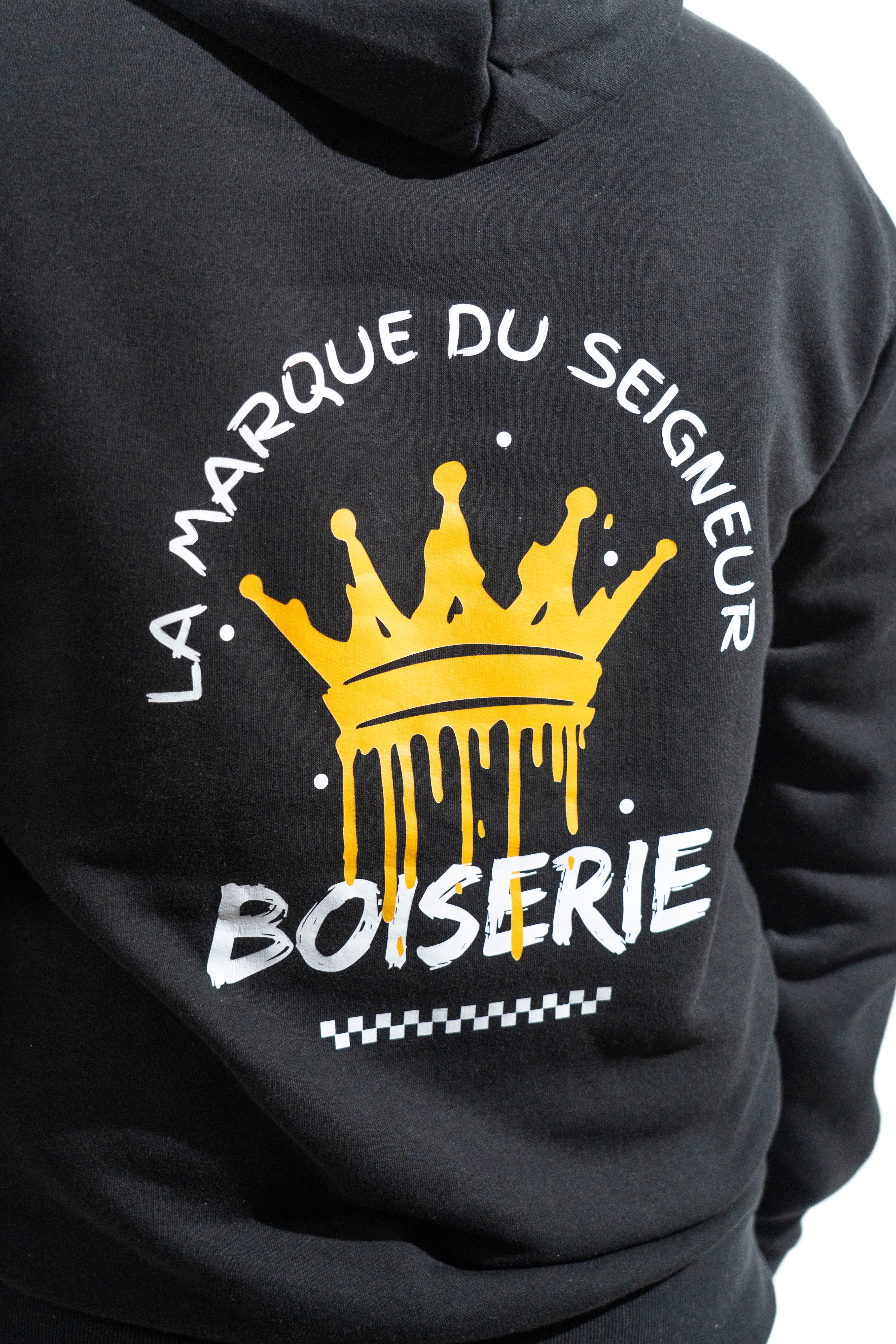 SWEAT BOISERIE COURONNE NOIR