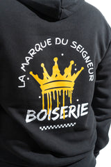 SWEAT BOISERIE COURONNE NOIR