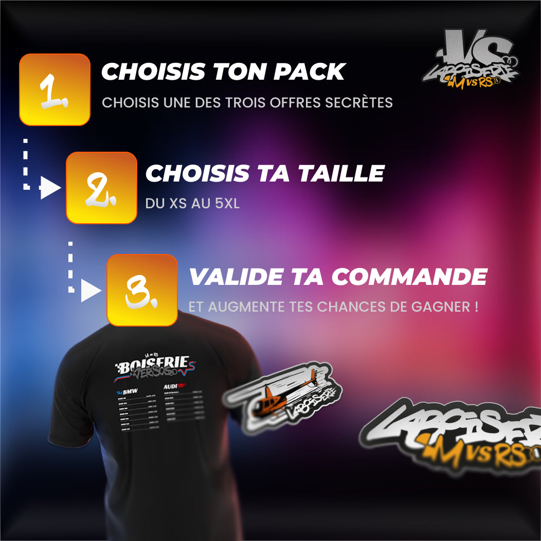 T-shirt bonus Concours M versus RS