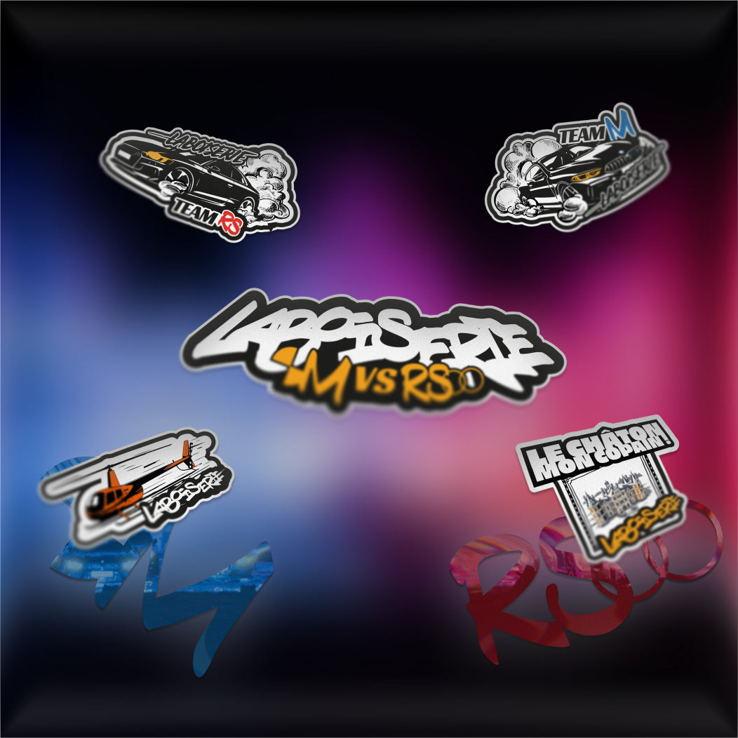 1 X - Planche de 5 stickers M Versus RS