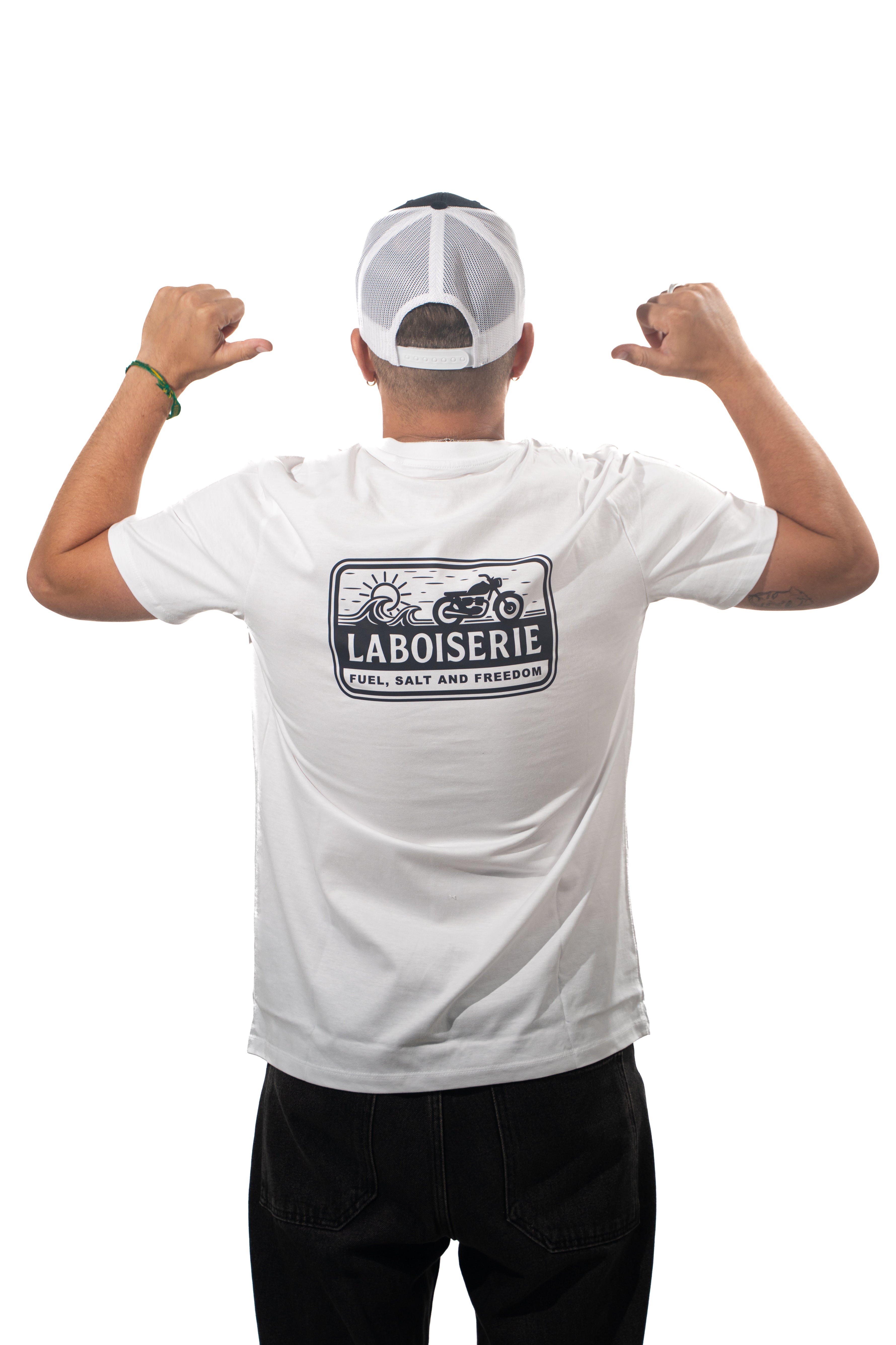 LE T-SHIRT BLANC LABOISERIE SEA, SALT AND FREEDOM