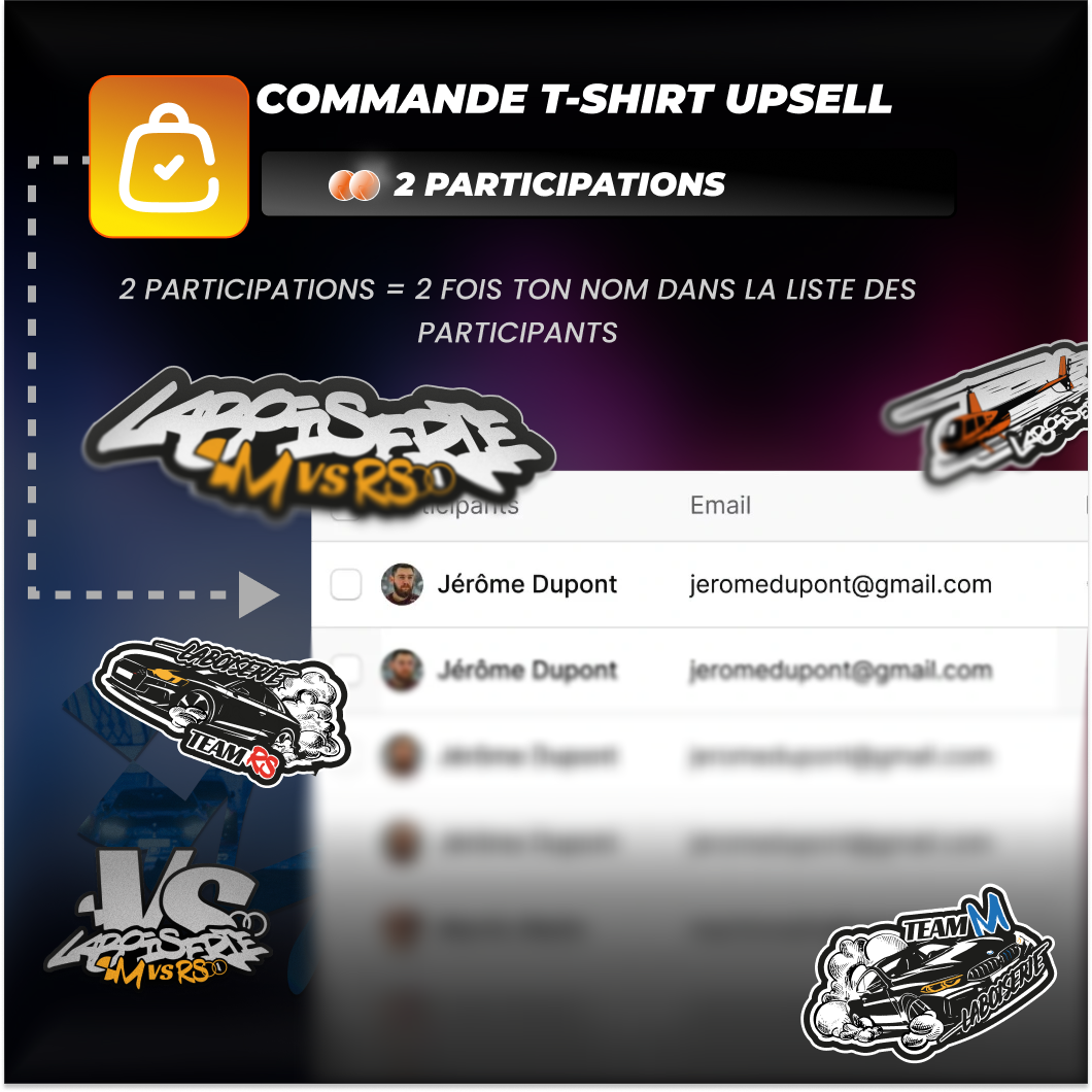 T-shirt bonus Concours M versus RS