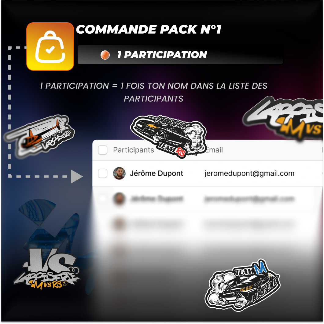 Pack 1 Concours M versus RS