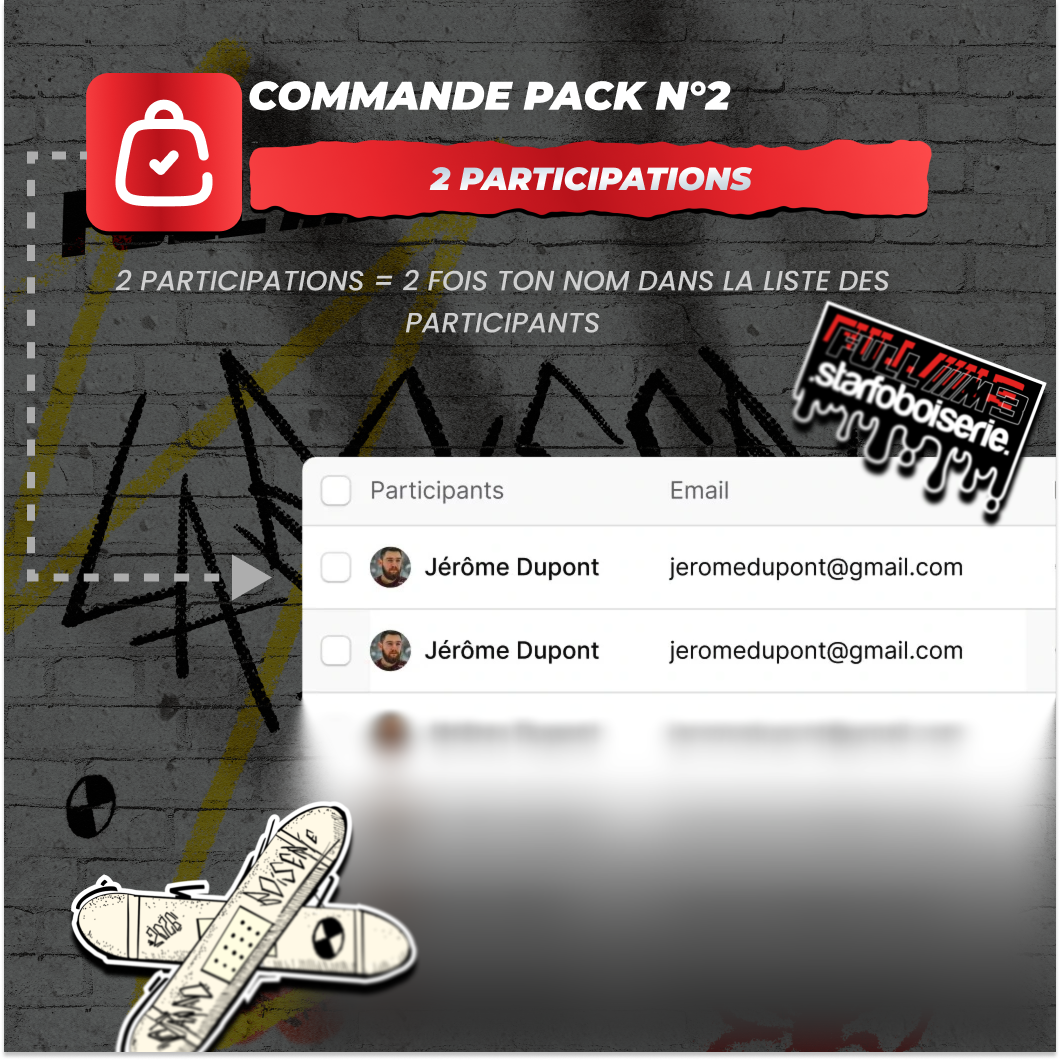 Pack 2 Concours STARFOBOISERIE 2026
