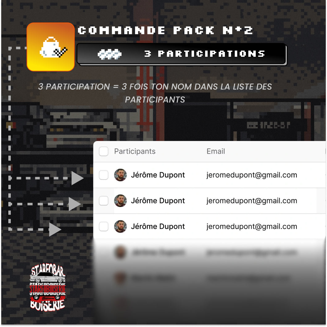 Pack 2 Concours Starfoboiserie 2025