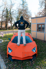 SWEAT BOISERIE COURONNE NOIR