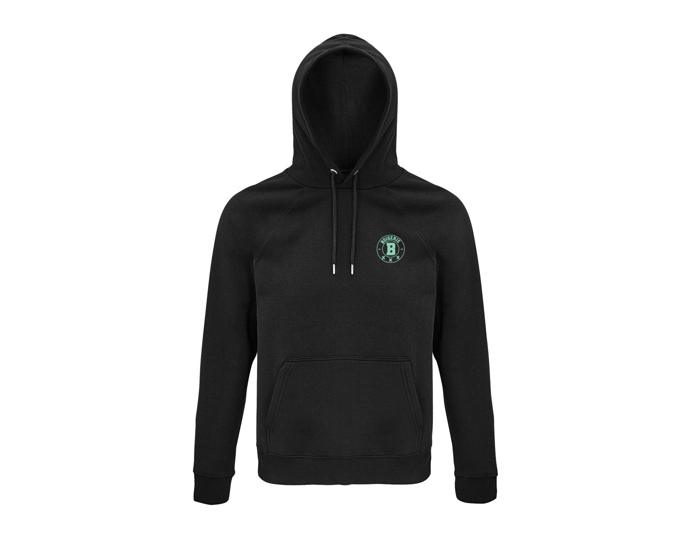 LE SWEAT NOIR LOGO B TURQUOISE
